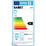 forno elettrico statico samet zeus2 da incasso 6 funzioni nero classe a, dettaglio della manopola e del pannello comandi