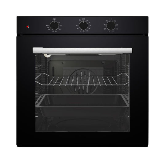 samet forno multifunzione 85 lt erik85 nero, forno da incasso dal design moderno e compatto