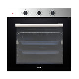 samet forno multifunzione 85 lt vinland85 inox, forno da incasso dal design moderno e compatto