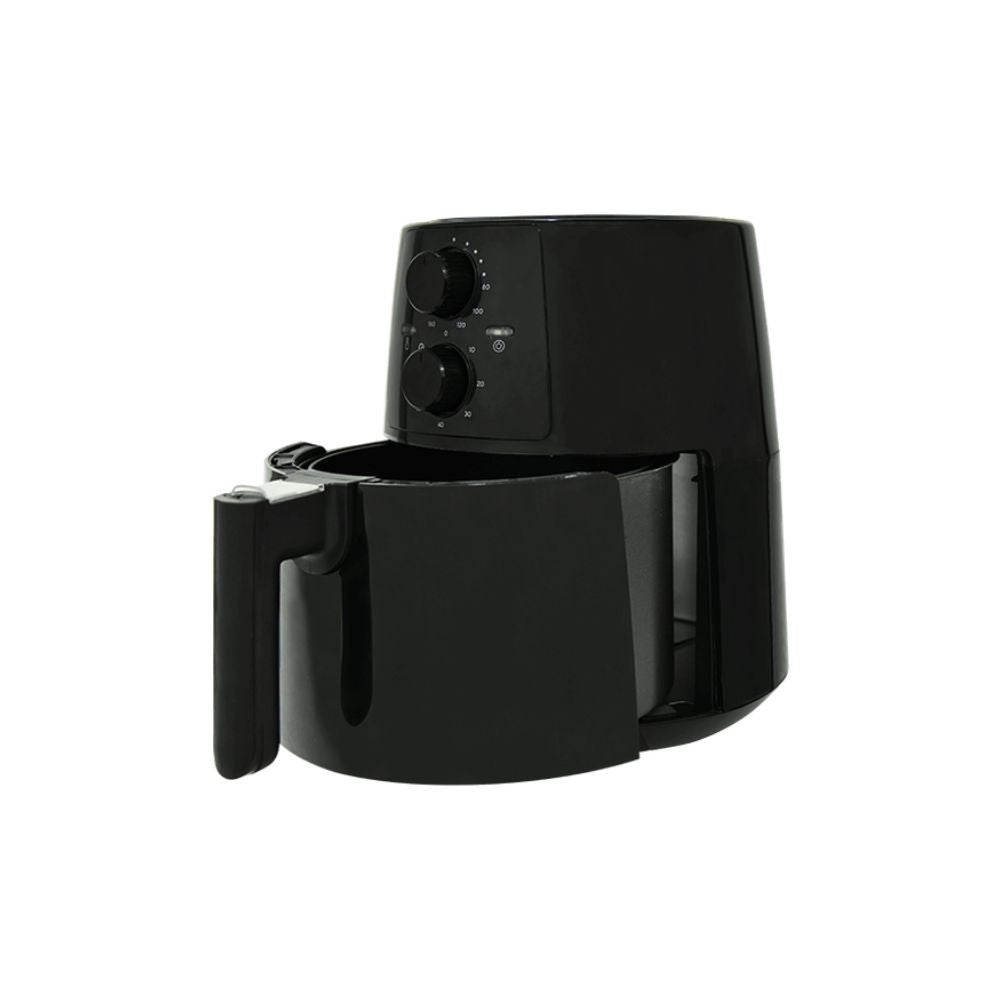 friggitrice ad aria luxell af04 girasole 5,5 litri 1500 watt, vista ambientata su piano cucina moderno