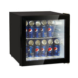 samet cantina52 defrost nera 46 litri reversibile, design moderno con finitura inox o bianca