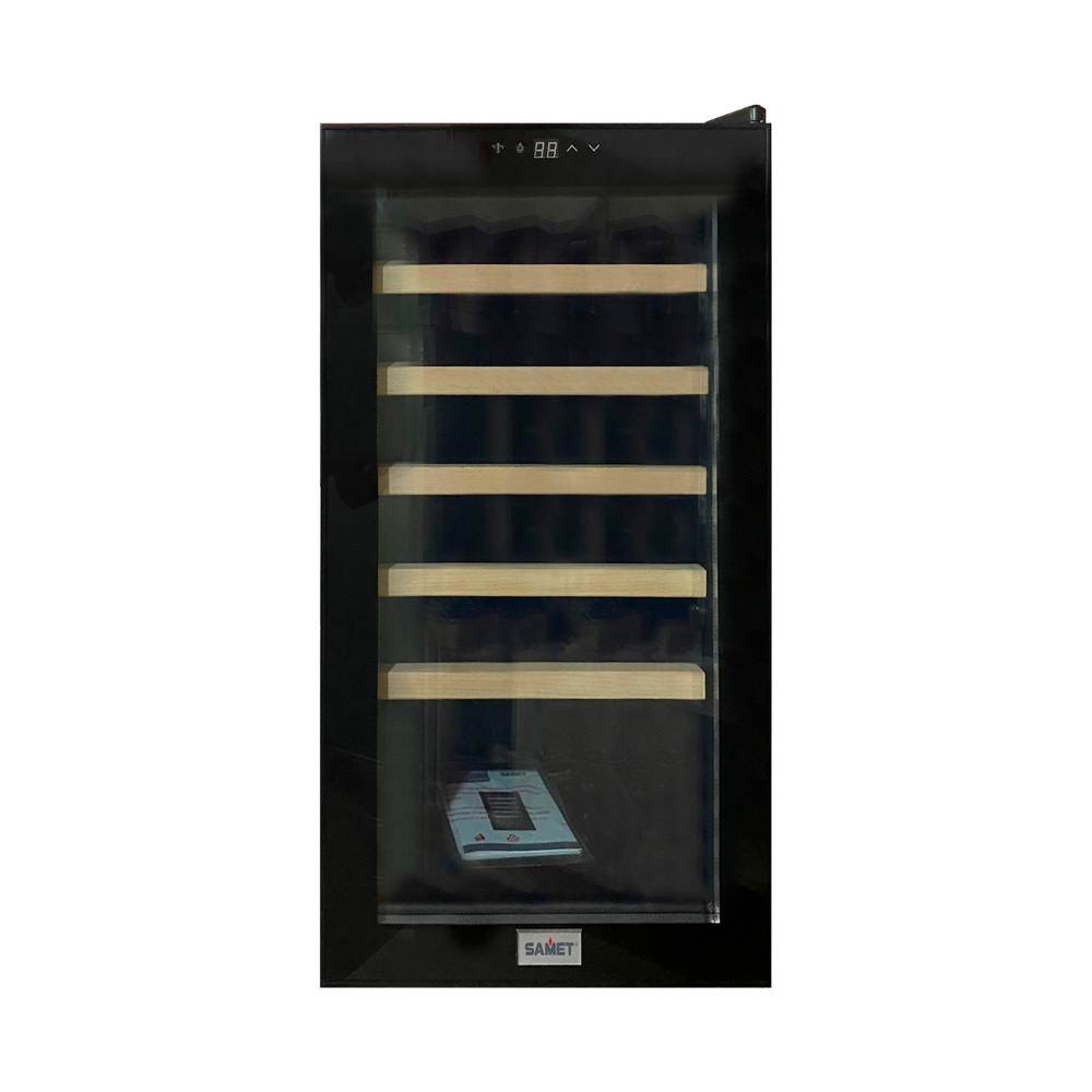 samet cantina95 defrost nera 91 litri reversibile, dettaglio del vano frigo e congelatore