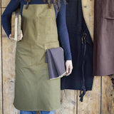 grembiule da cucina leo khaki, colore khaki, taglia 70 x 90. ideale per cucinare con stile e protezione