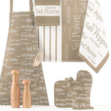 grembiule da cucina sel & poivre spago, colore spago, taglia 80 x 85. realizzato in 100% cotone, resistente e comodo per l’uso quotidiano in cucina