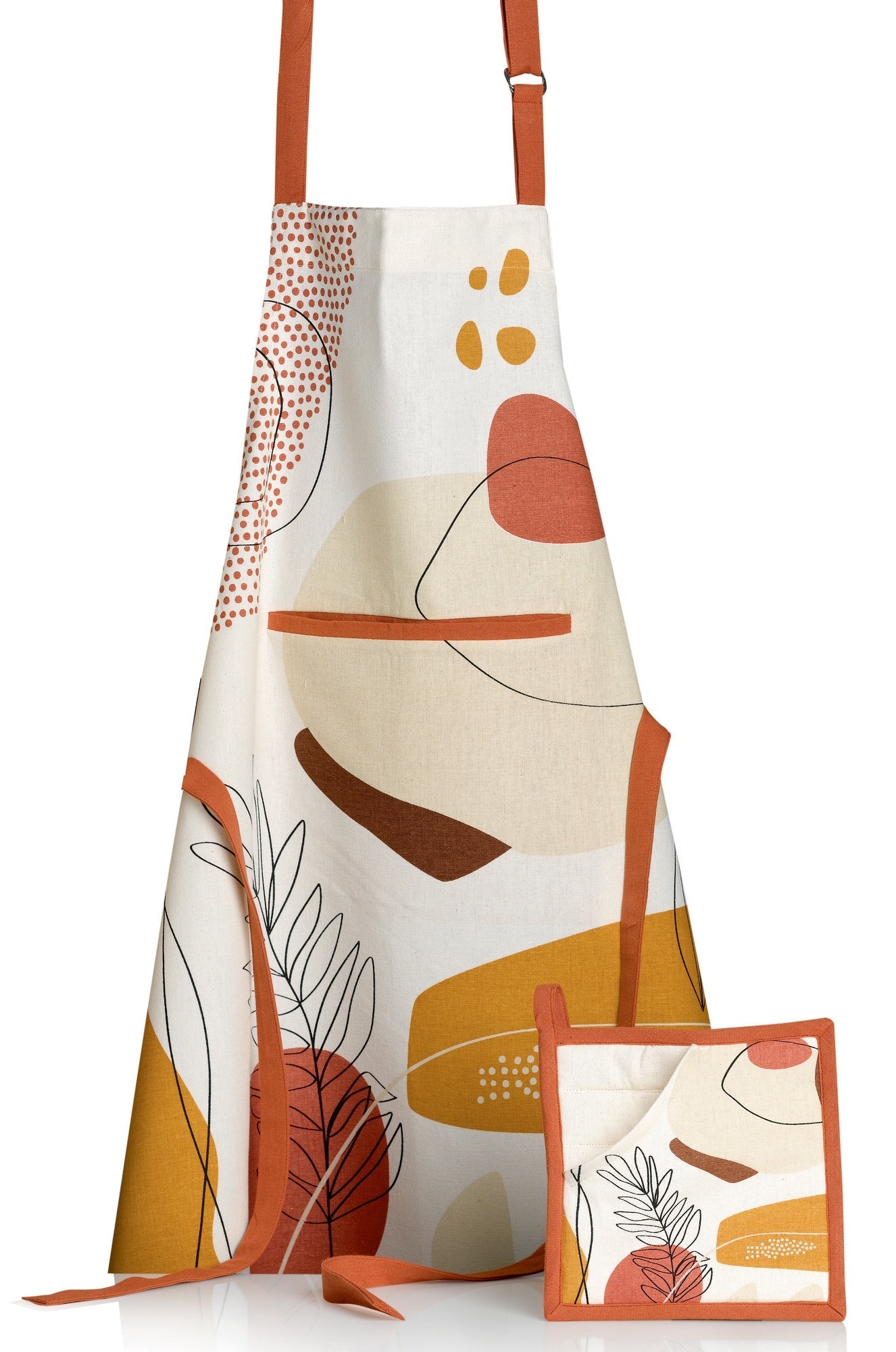 grembiule da cucina legno multico, colore multico, taglia 72 x 85. grembiule su sfondo neutro per una visione chiara del prodotto