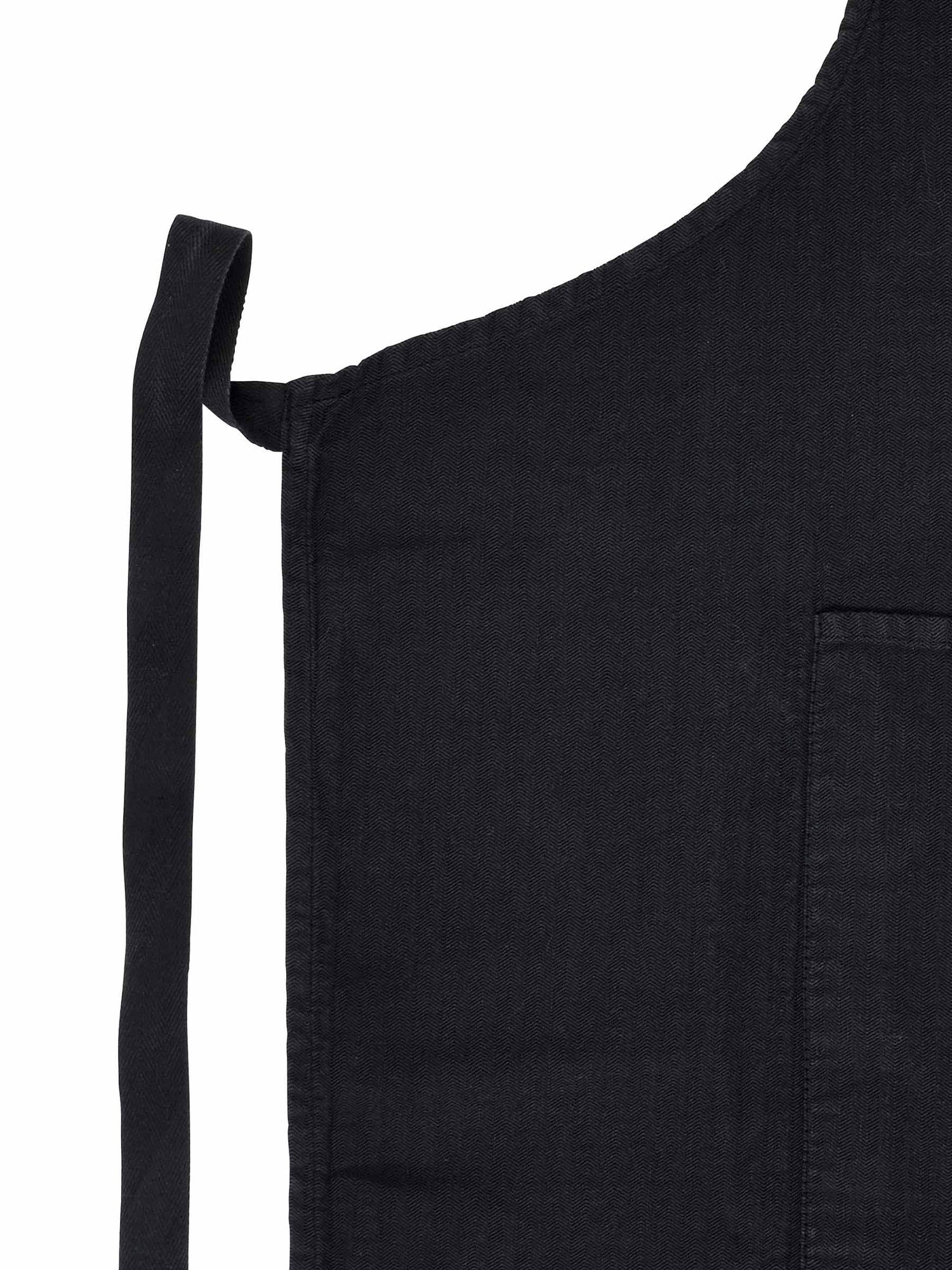 grembiule da cucina marcel food caviale, colore caviale, taglia 90 x 75. dettaglio tessile indispensabile in ogni cucina