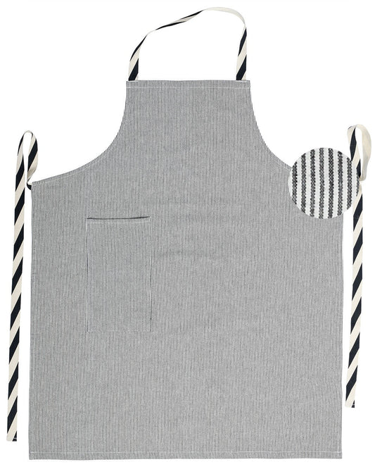 grembiule da cucina finette caviar, colore finette caviar, taglia 90 x 75. grembiule su sfondo neutro per una visione chiara del prodotto