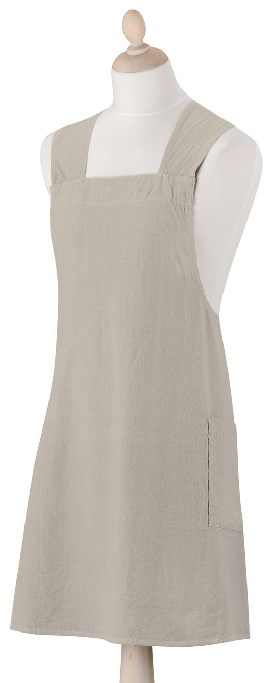 grembiule da cucina giapponese riciclato haru spago, colore spago, taglia 78 x 100. grembiule su sfondo neutro per una visione chiara del prodotto