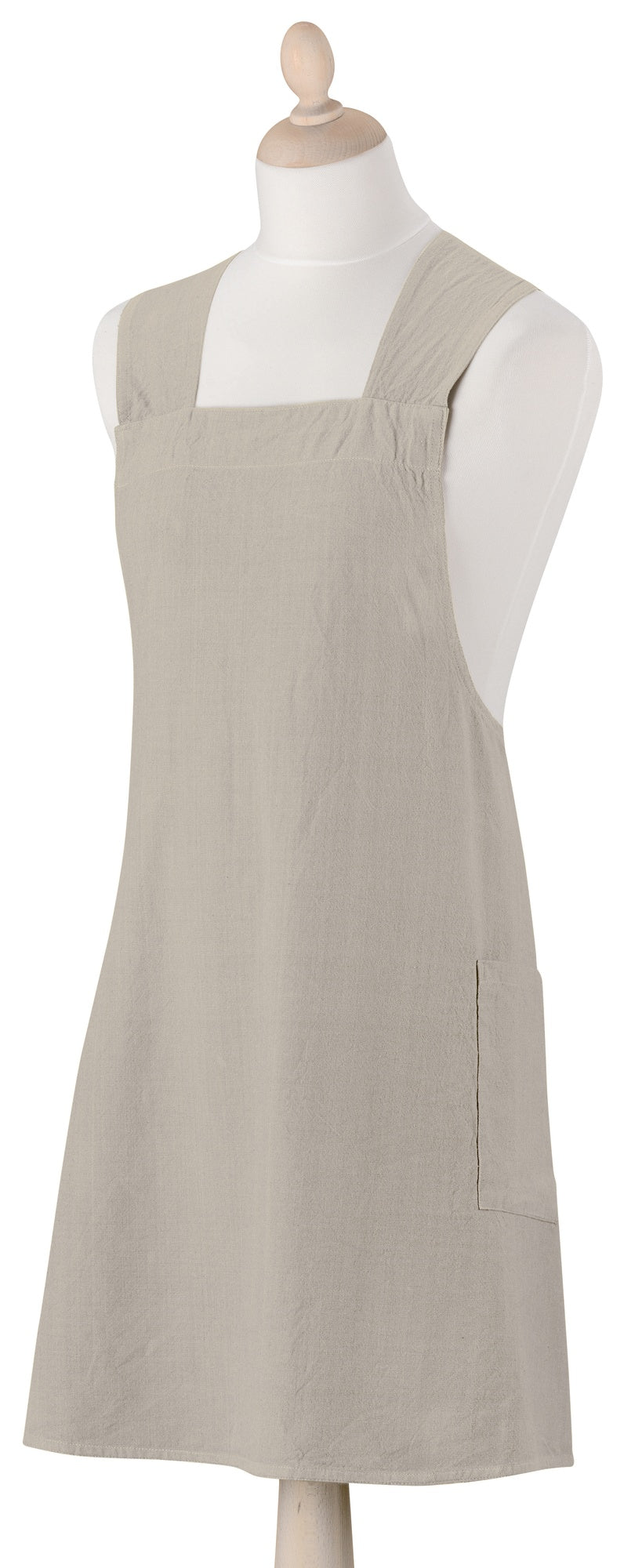 grembiule da cucina giapponese riciclato haru spago, colore spago, taglia 78 x 100. grembiule su sfondo neutro per una visione chiara del prodotto