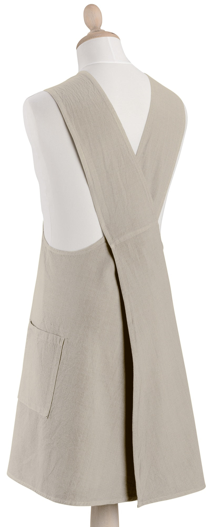 grembiule da cucina giapponese riciclato haru spago, colore spago, taglia 78 x 100. realizzato in 100% cotone riciclato, resistente e comodo per l’uso quotidiano in cucina