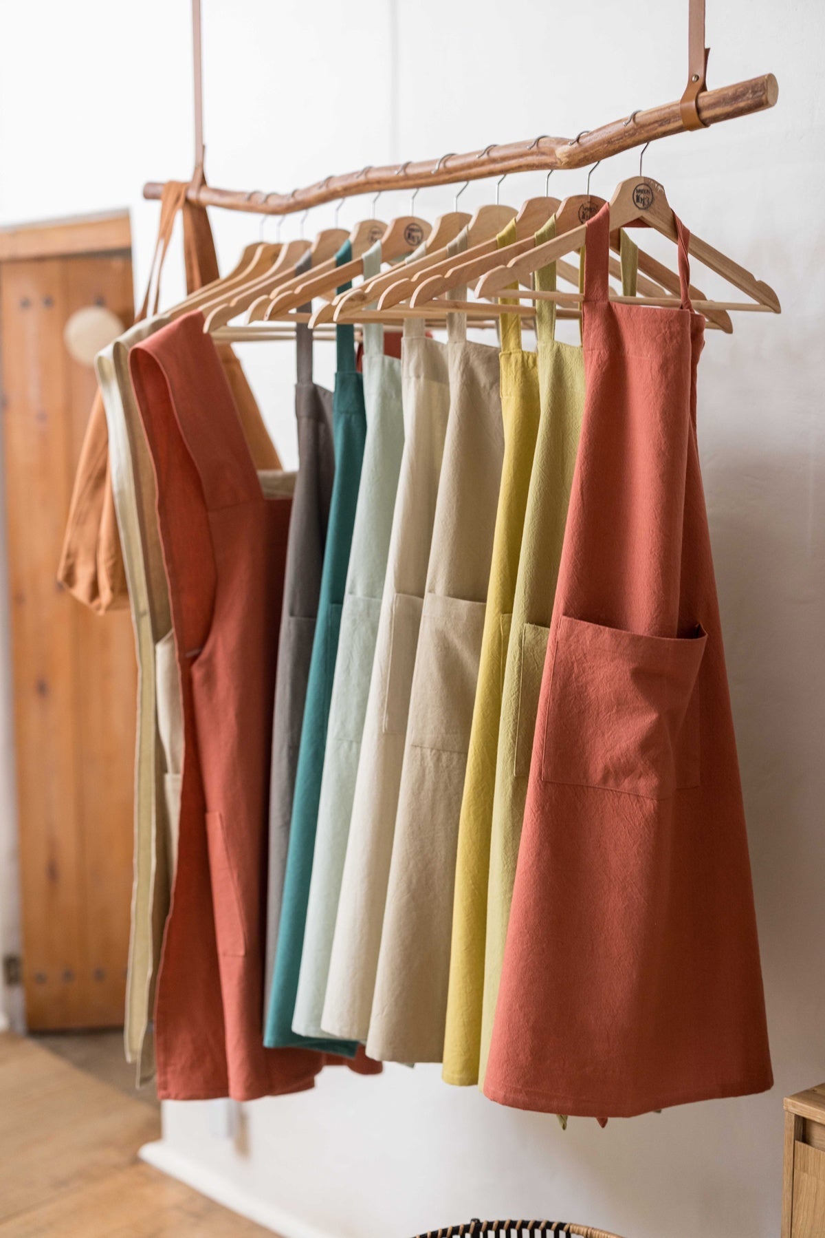 grembiule da cucina giapponese riciclato haru tomette, colore tomette, taglia 78 x 100. perfetto per proteggere i vestiti durante la preparazione dei pasti