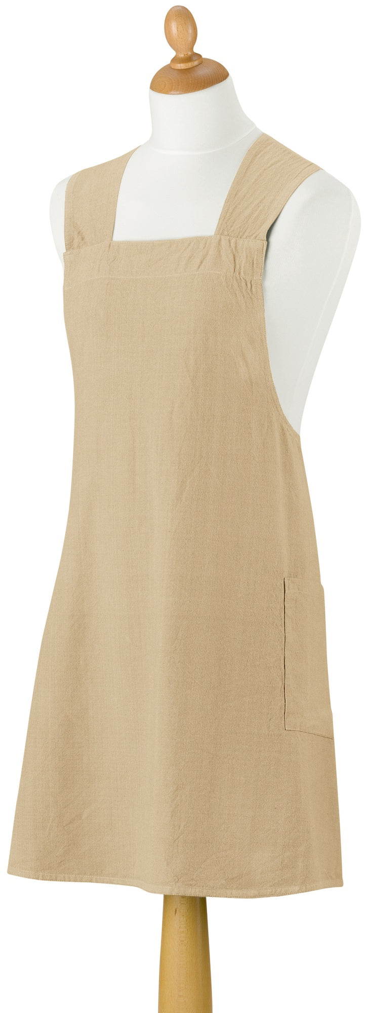 grembiule da cucina giapponese riciclato haru cammello, colore cammello, taglia 78 x 100. grembiule su sfondo neutro per una visione chiara del prodotto