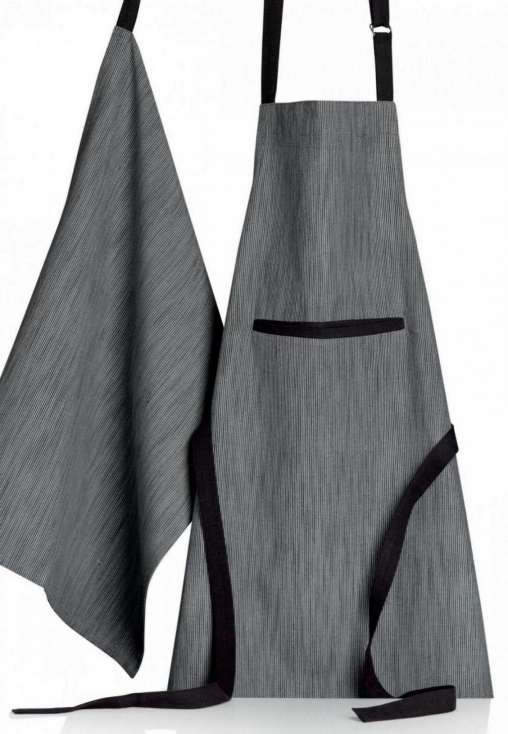grembiule da cucina in cotone biologico moana ombra, colore ombra, taglia 72 x 85. realizzato in 100% cotone biologico, resistente e comodo per l’uso quotidiano in cucina