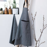 grembiule da cucina in cotone biologico moana ombra, colore ombra, taglia 72 x 85. ideale per cucinare con stile e protezione