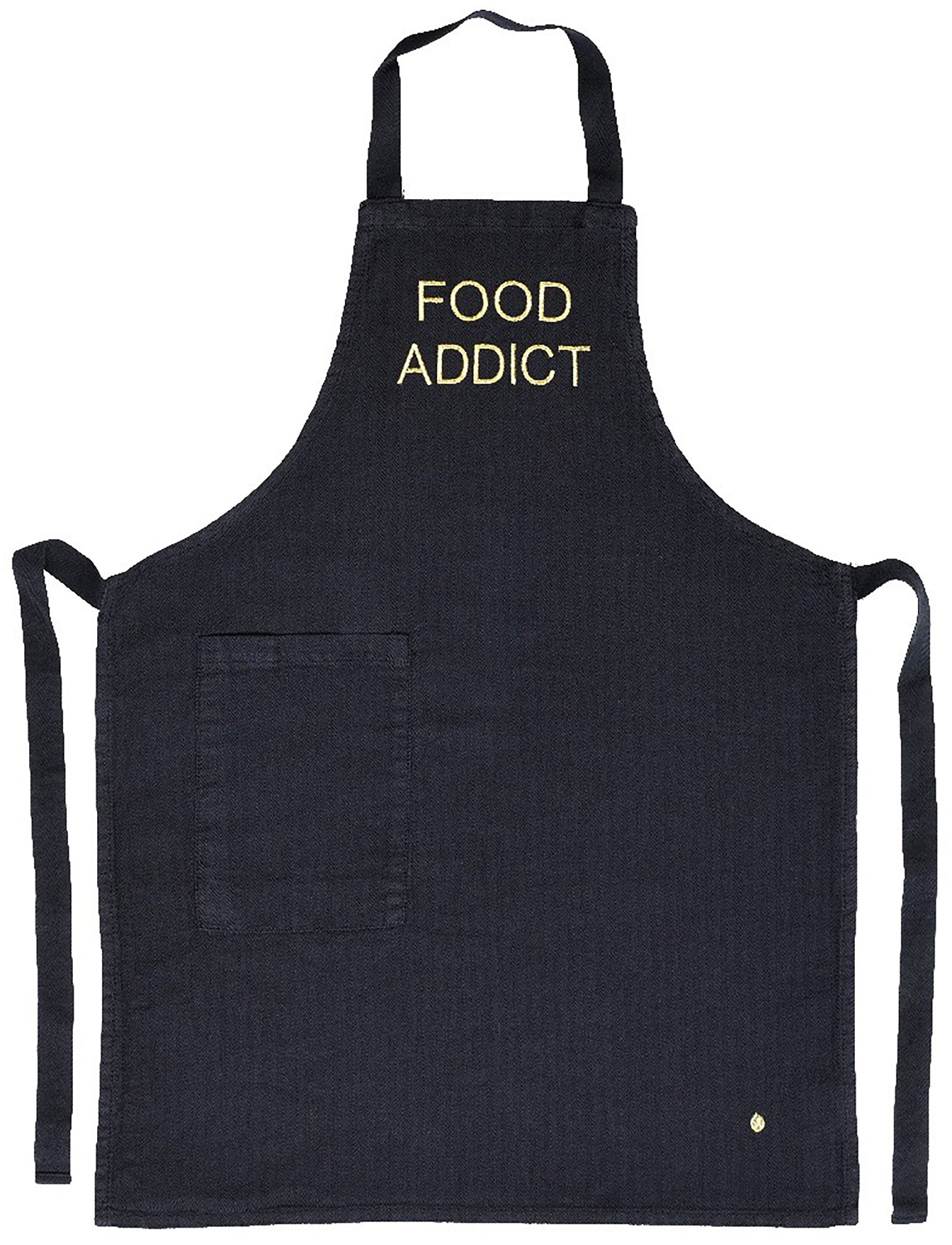 grembiule da cucina per bambini marcel food caviale, colore caviale, taglia 65 x 50. grembiule su sfondo neutro per una visione chiara del prodotto