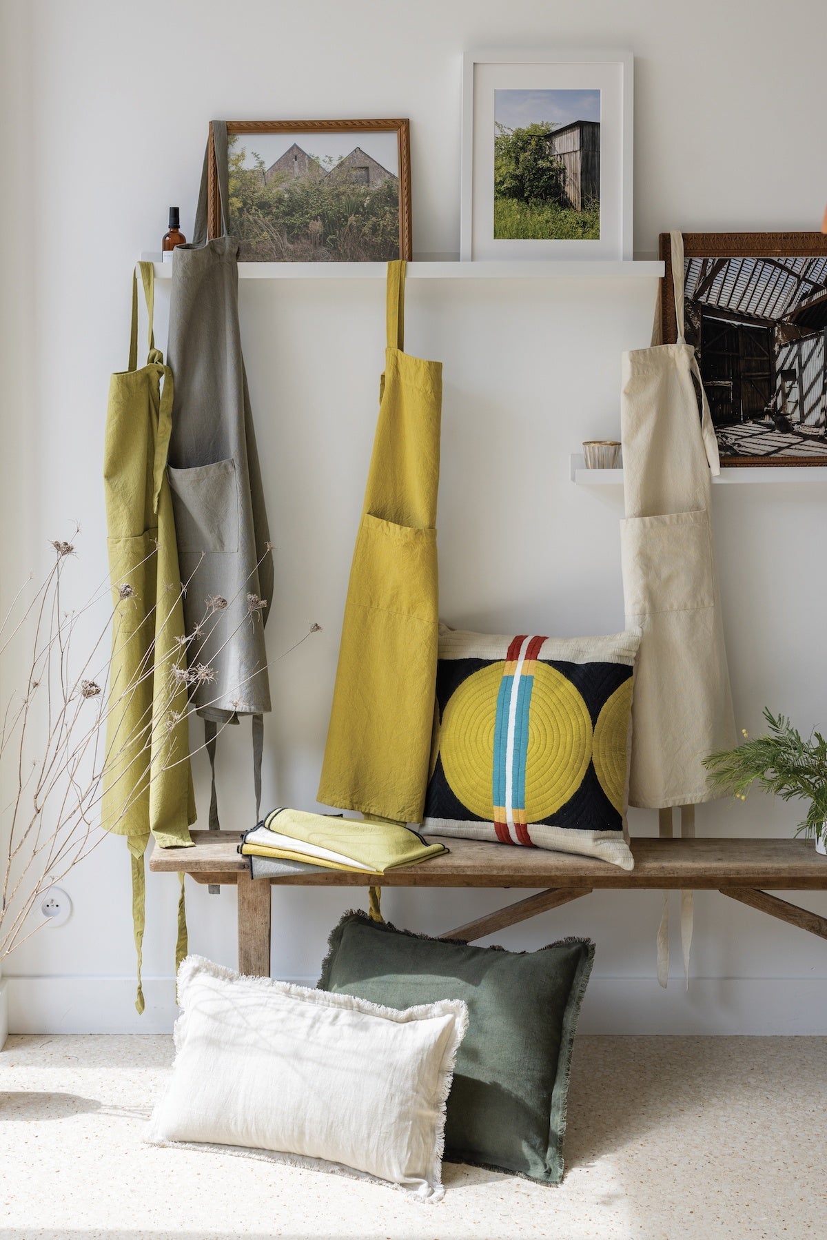 grembiule da cucina riciclato ada ombra, colore ombra, taglia 72 x 85. ideale per cucinare con stile e protezione