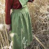 grembiule da cucina riciclato eva verde, colore verde, taglia 95 x 85. perfetto per proteggere i vestiti durante la preparazione dei pasti