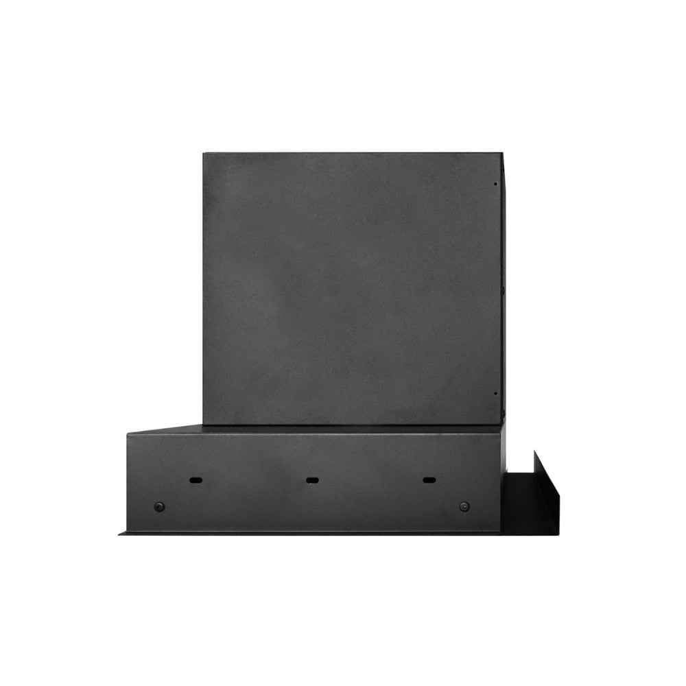 cappa integrata sottopensile samet kripto60 luce led 3 livelli velocità nero classe d, vista laterale di gruppo strutturale o di fissaggio