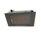 superair gruppo cappa incasso sottopensile luce led potenza aspirante 280 m3/h 3 livelli eco f9 52, gruppo tecnico per mobili visto frontalmente