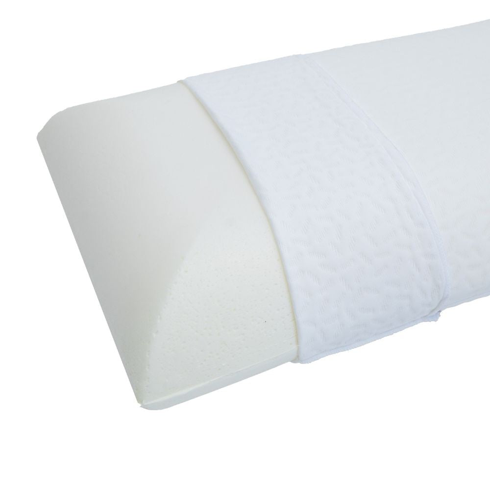 guanciale lux memory in maglina premium h.15, dettaglio del tessuto traspirante e dell’imbottitura interna