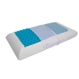 guanciale memory con inserto gel h.15, guanciale ergonomico per un riposo confortevole