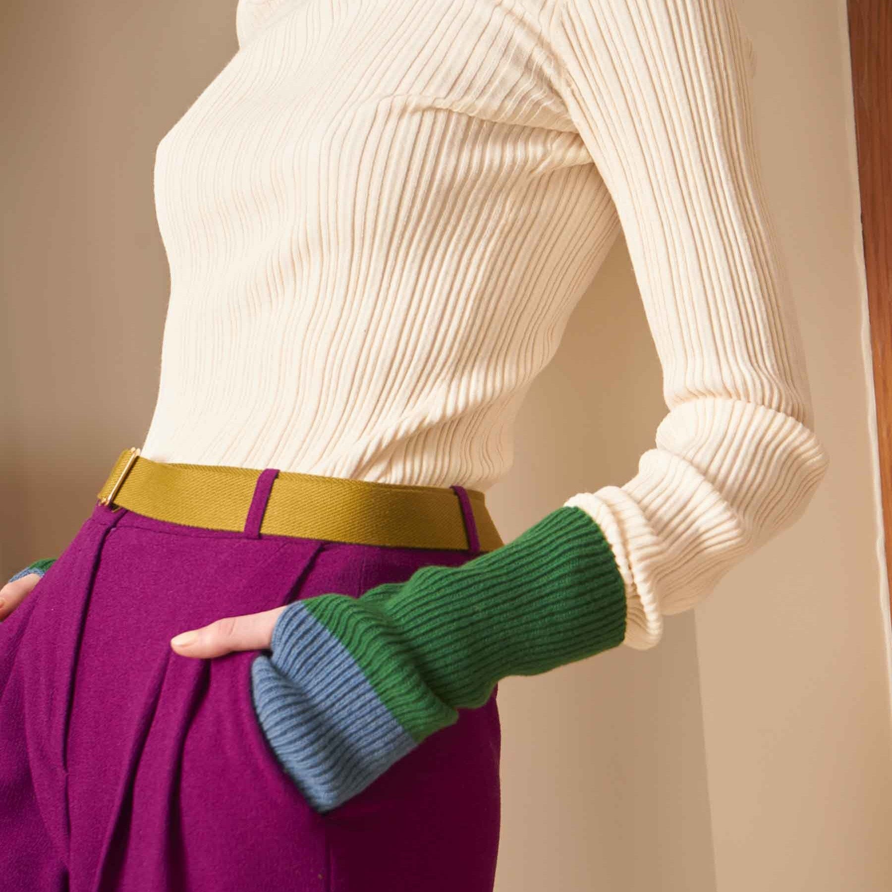 guanti mary foresta, colore foresta, taglia 26 x 9. accessorio ecologico perfetto per le giornate fresche