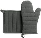 guanto da cucina e presina riciclati jona ombra, colore ombra, taglia 15 x 30. guanto da cucina su sfondo neutro per una visione chiara del prodotto