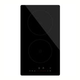 piano cottura ad induzione domino bolero squad i 2100 29 cm. 2 zone di cottura con 9 livelli di potenza, piano cottura a induzione visto frontalmente