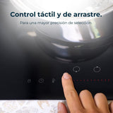 piano cottura ad induzione domino bolero squad i 2100 29 cm. 2 zone di cottura con 9 livelli di potenza, dettaglio della tecnologia di riscaldamento rapido