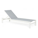 lettino reclinabile skipper new in alluminio bianco e textilene grigio, con ruote, lettino prendisole con struttura in legno...