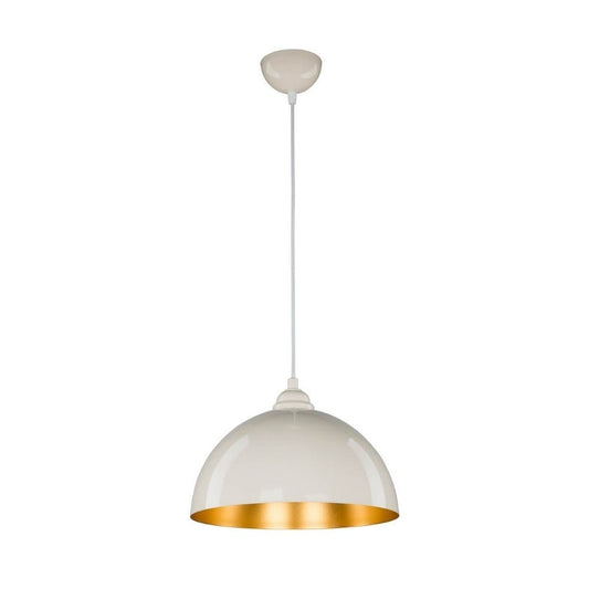 lampada a sospensione topak asz0948 in metallo bianco, lampada a sospensione con luce diretta, perfetta per tavolo da pranzo o cucina