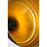 lampada a sospensione leda asz1338 in metallo nero, cavo regolabile per adattarsi a soffitti di diverse altezze