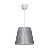 lampada a sospensione conic asz0777 in tessuto grigio, lampada a sospensione con luce diretta, perfetta per tavolo da pranzo o cucina