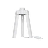 lampada da tavolo piko mdl4768 colore bianco, lampada da tavolo con base stabile e paralume elegante