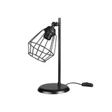 lampada da tavolo ekinoks colore nero mdl4266, lampada da tavolo con base stabile e paralume elegante