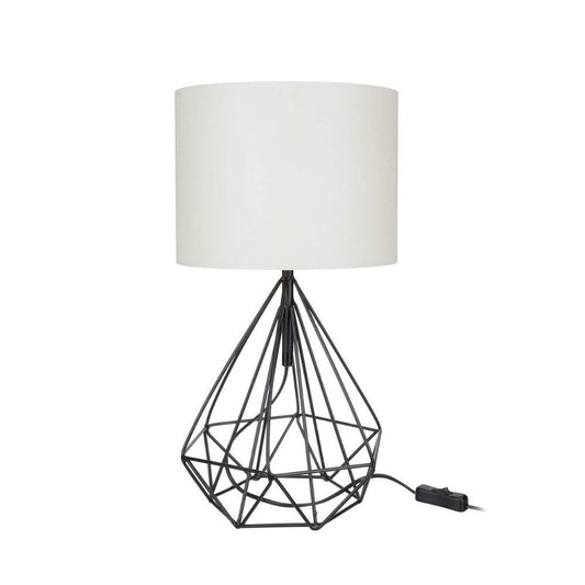 lampada da tavolo ufficio scrivania pena nero bianco mdl4268, lampada da tavolo con base stabile e paralume elegante