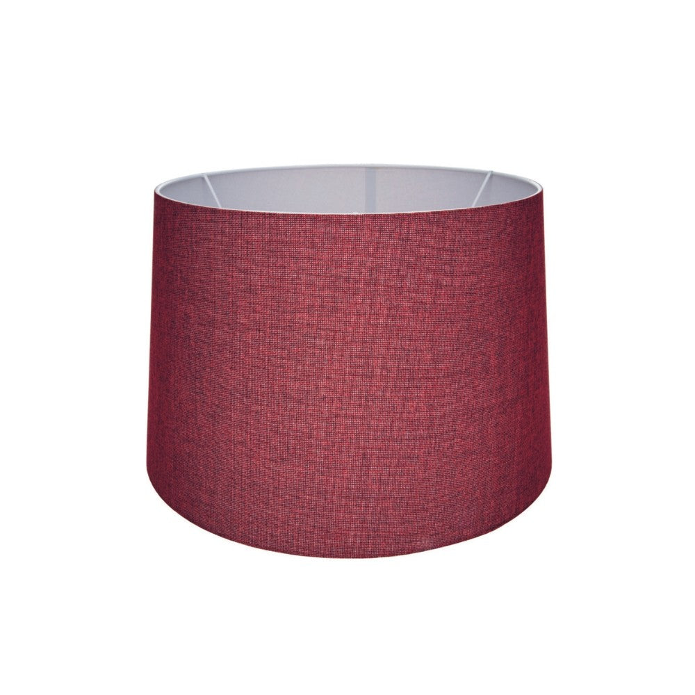 paralume deco mdl3011 in tessuto rosso, lampada da terra alta con paralume in tessuto o metallo