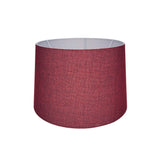 paralume deco mdl3011 in tessuto rosso, lampada da terra alta con paralume in tessuto o metallo