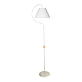 lampada da terra a stelo geo asz1043 con paralume tessuto bianco, lampada da terra alta con paralume in tessuto o metallo