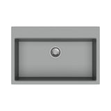 waltz 78x51 lavello una vasca croma, lavello in granito a una vasca, vista frontale