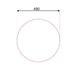 lavello incasso sa02 monostampo diametro 51 cm. inox, lavello singolo installato in top cucina moderno