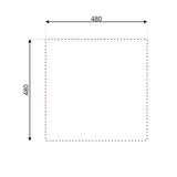 lavello 50x50 classic n24435as, dettaglio della superficie lucida in acciaio