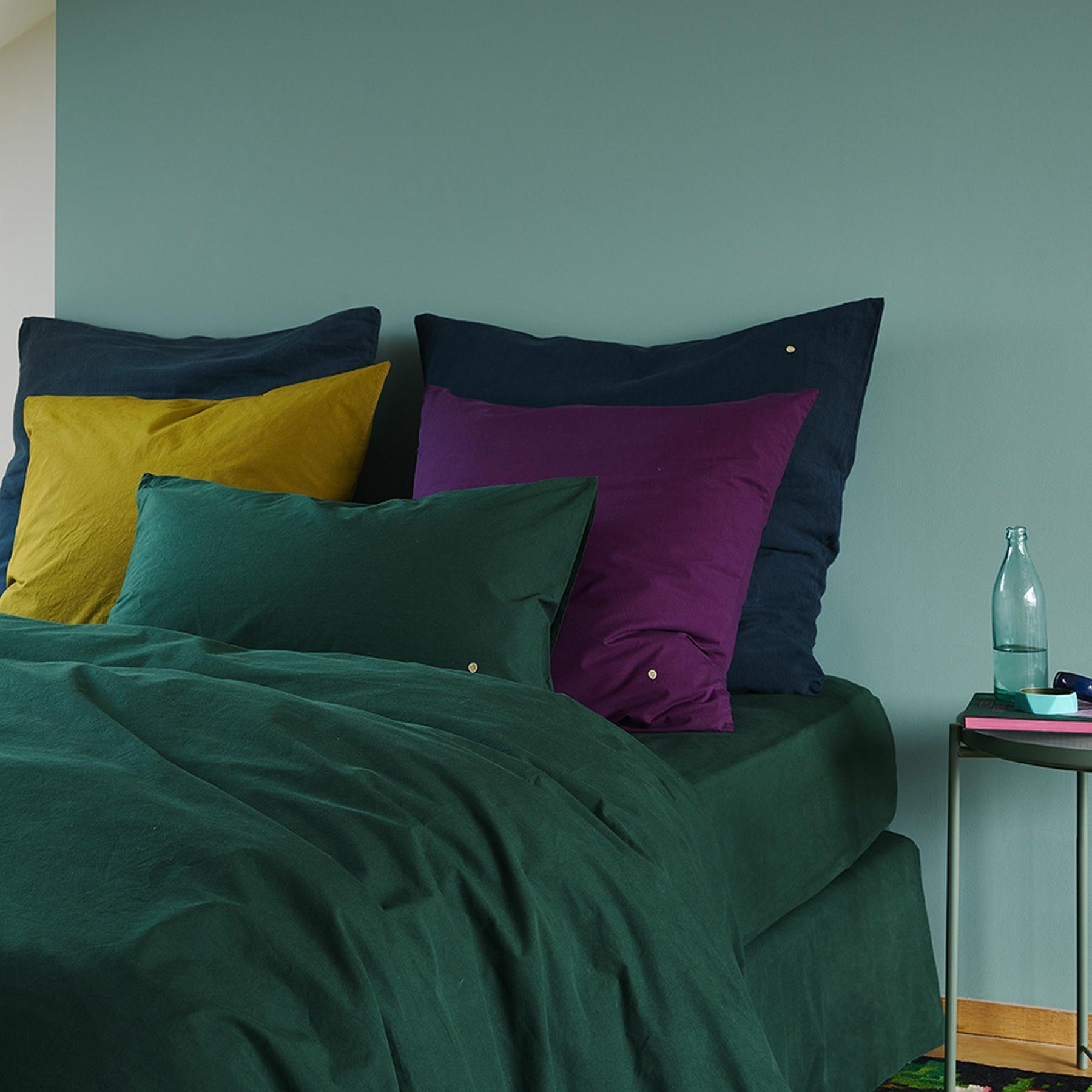 lenzuolo con angoli celeste nori, colore nori, taglia 140 x 200. angoli elasticizzati per una vestibilità perfetta e stabile