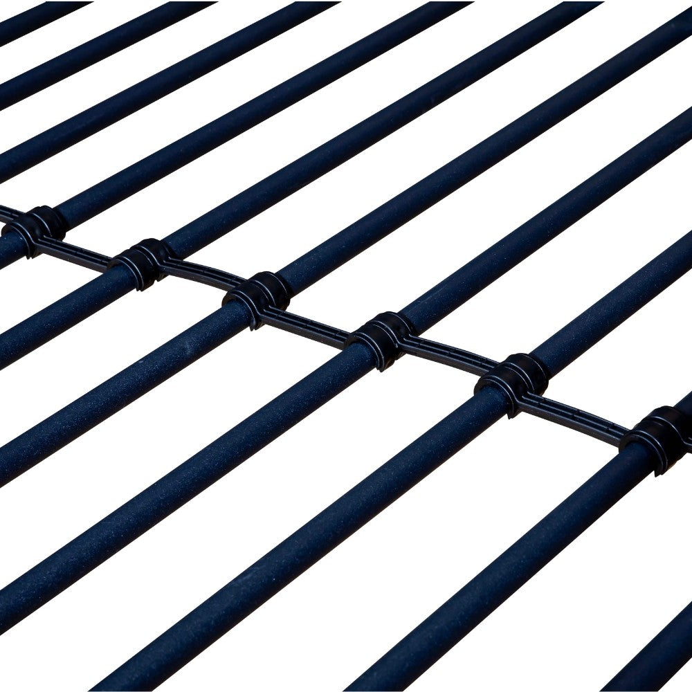 letto a castello monza in metallo nero, soluzione perfetta per camere condivise tra bambini o ragazzi