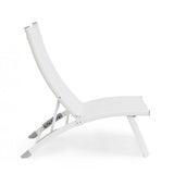 Set di 2 poltrone reclinabili TAYLOR in alluminio e textilene bianco