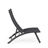 Set di 2 poltrone reclinabili TAYLOR in alluminio e textilene antracite