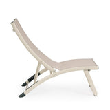 Set di 2 poltrone reclinabili TAYLOR in alluminio e textilene beige