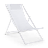 Set di 4 sdraio TAYLOR bianco