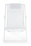 Set di 4 sdraio TAYLOR bianco