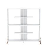 libreria kipp bianca, ideale per organizzare libri, piante e accessori d'arredo